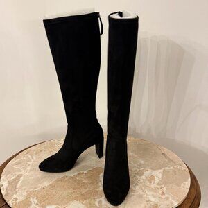 Nine West Black Suede Zippered Boots
